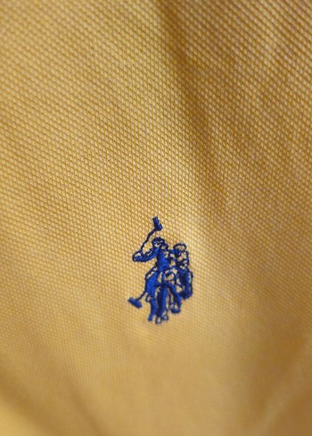 m Beden Sarı erkek Polo Yaka T-shirt