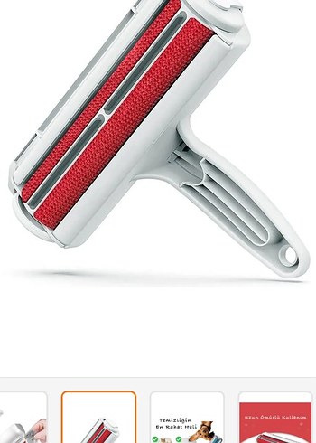 Hazneli Mavi Tüy Toplayıcı Kedi ve Köpek Fırçası - Görsel 3