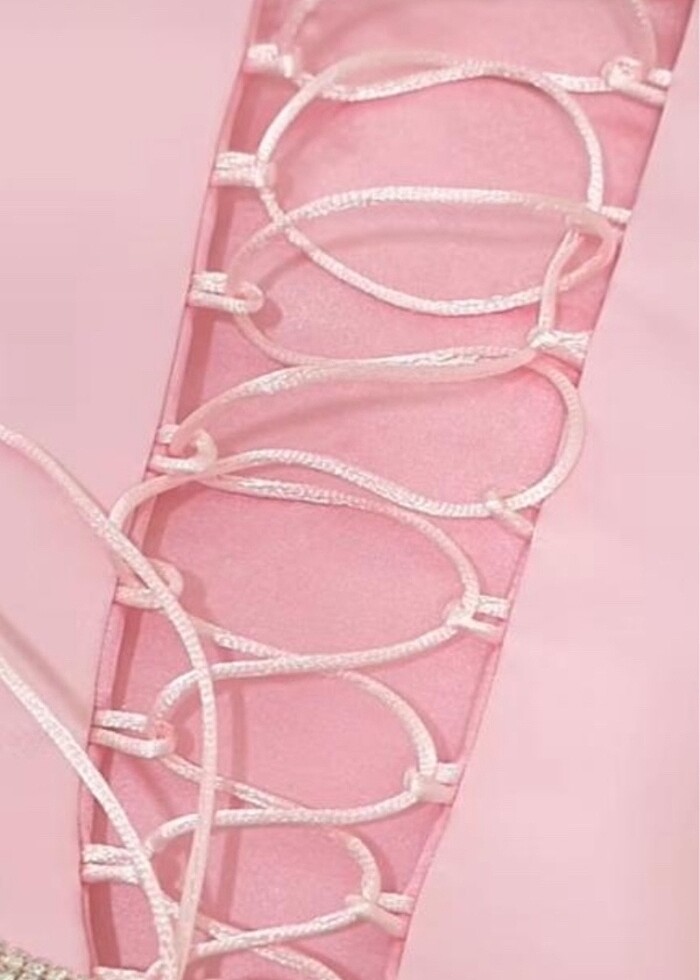 Beyaz kisa abiye elbise - Görsel 2