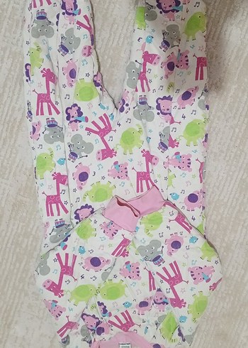 Renkli Desenli Bebek Tulum Uyku Tulumu - Görsel 2