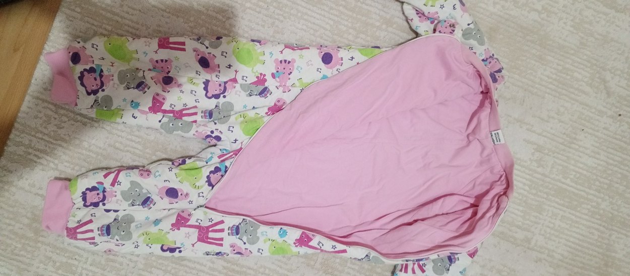 Renkli Desenli Bebek Tulum Uyku Tulumu - Görsel 3