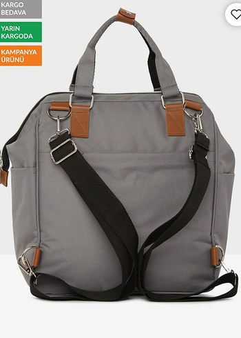 Gri Baskılı Bebek Çantası - Görsel 4