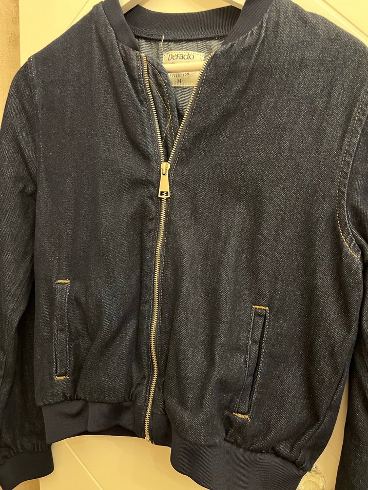 Defacto Kadın Kot Baskılı Denim Ceket - Görsel 2