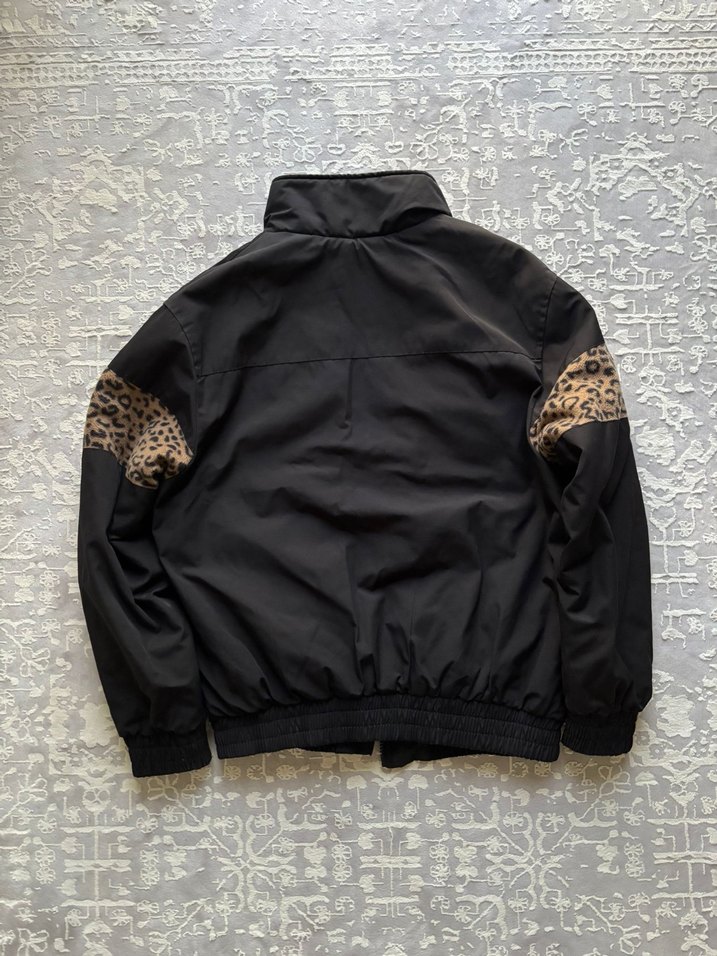 Bershka Leopar Desenli Fermuarlı Erkek Ceket - Görsel 2