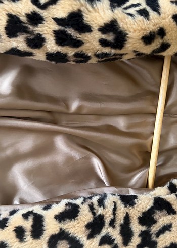 Perspective Leopar Desenli Kadın Kaban - Görsel 2