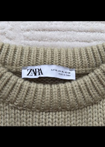 Zara yeşil Triko Kadın Kazak - Görsel 2