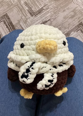 Beşiktaş kartal örgü peluş - Görsel 4