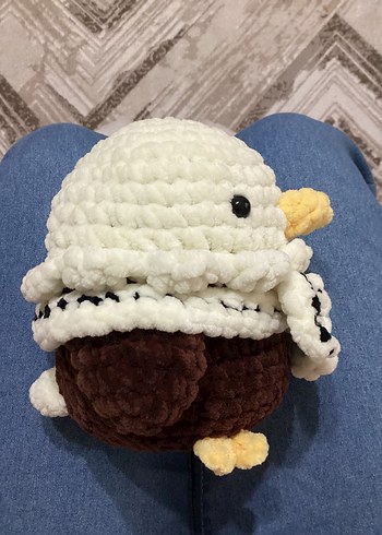 Beşiktaş kartal örgü peluş - Görsel 3