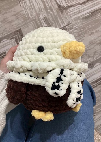 Beşiktaş kartal örgü peluş - Görsel 2