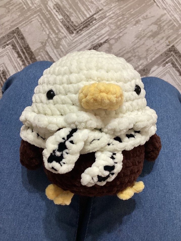 Beşiktaş kartal örgü peluş - Görsel 4