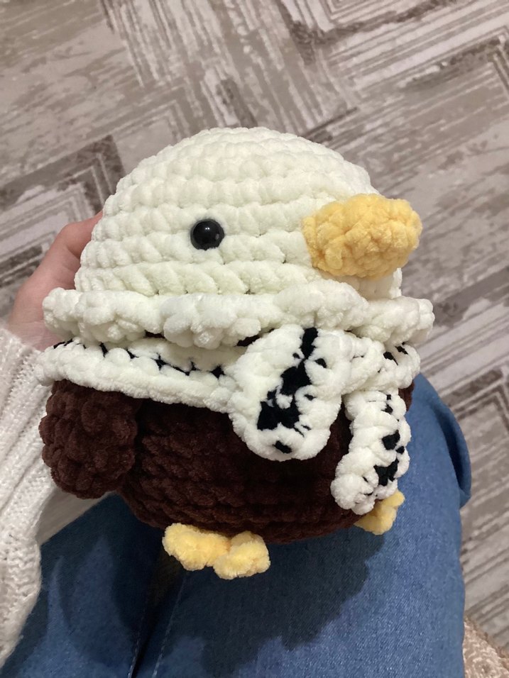 Beşiktaş kartal örgü peluş - Görsel 2