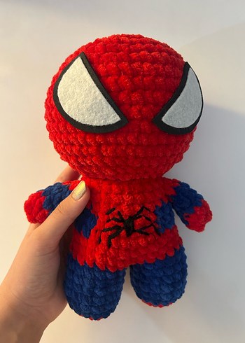 Spiderman örgü peluş