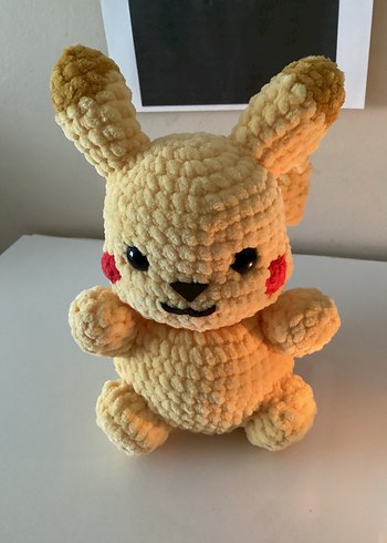 Pikachu örgü peluş - Görsel 2