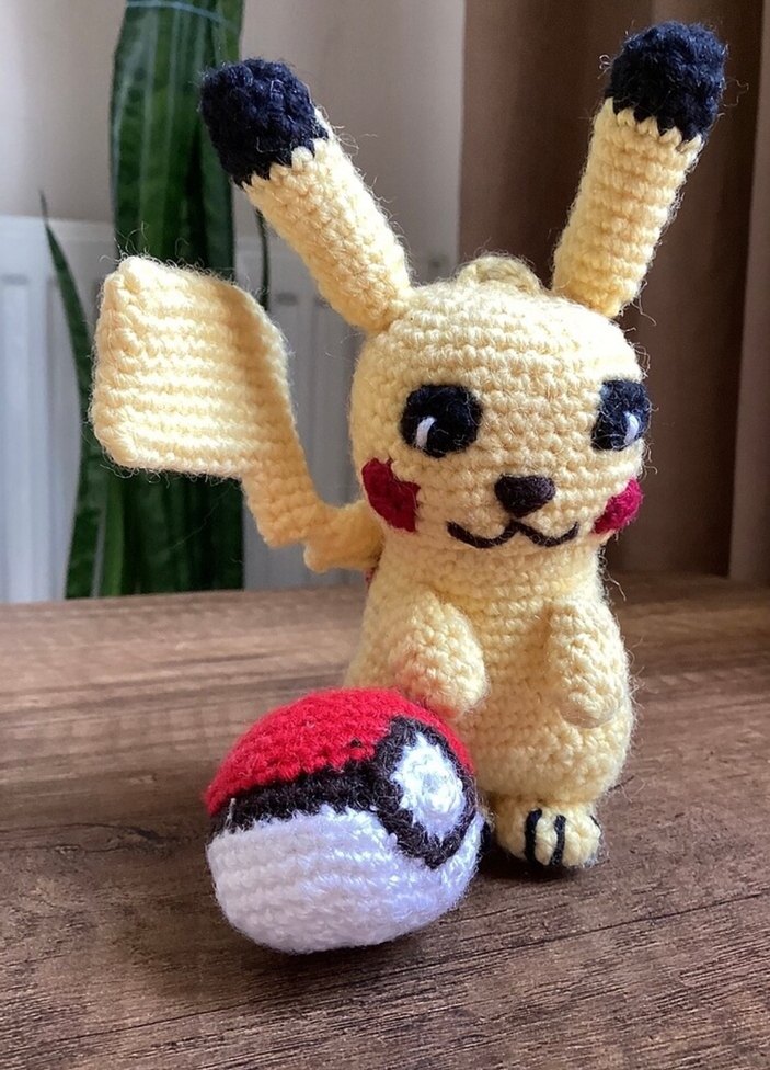 Pikachu örgü - Görsel 2