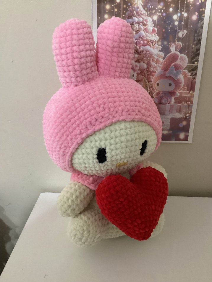My melody örgü peluş - Görsel 2