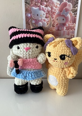 Blackpink tavşan örgü peluş - Görsel 4