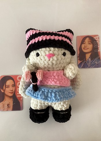 Blackpink tavşan örgü peluş - Görsel 2