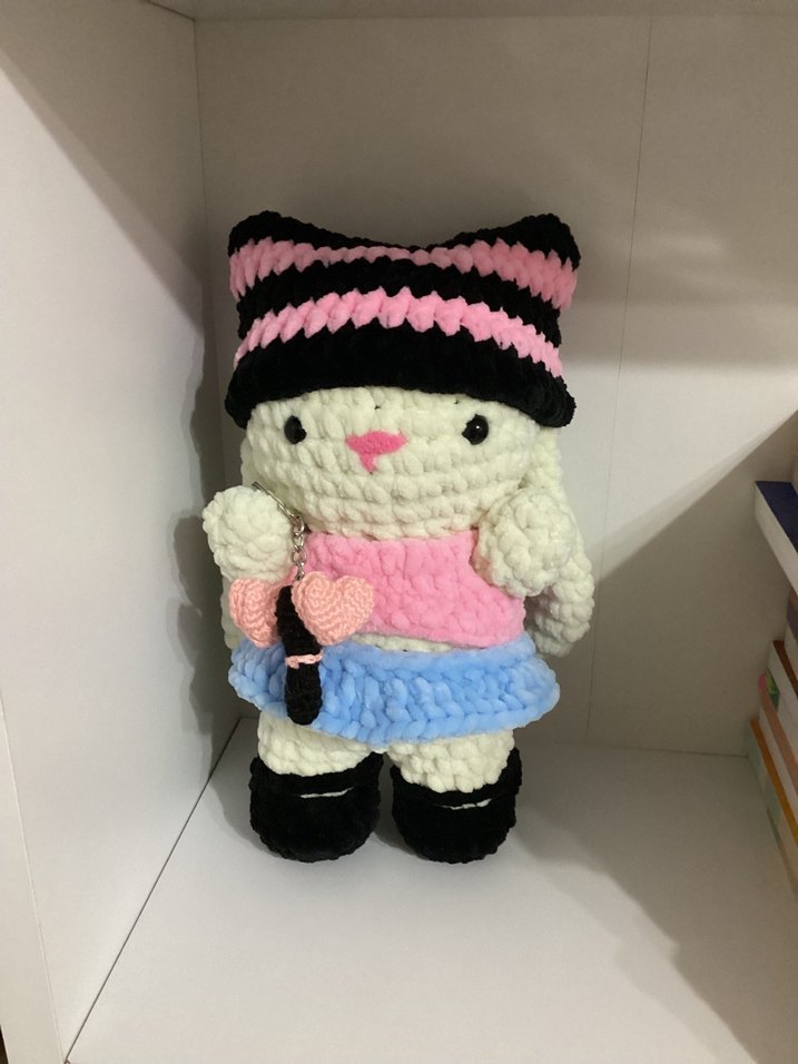 Blackpink tavşan örgü peluş - Görsel 5