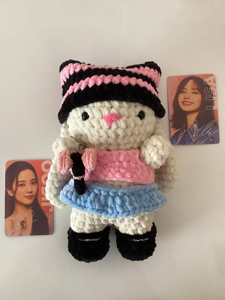 Blackpink tavşan örgü peluş - Görsel 2