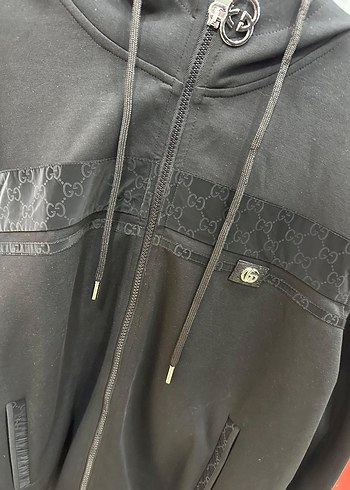 Siyah Fermuarlı Bayan Sweatshirt - Görsel 2