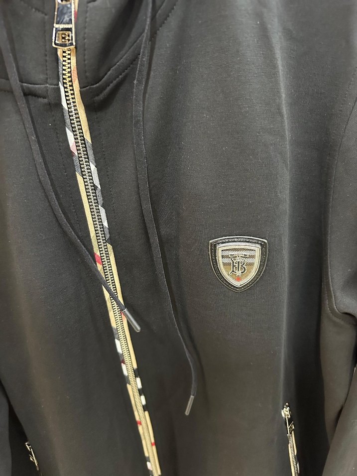 Fermuarlı Siyah Kapüşonlu Bayan Sweatshirt - Görsel 2