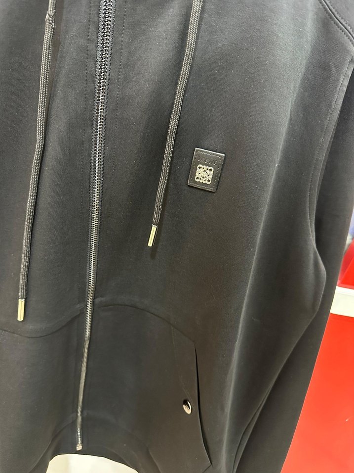 Fermuarlı Siyah Kapüşonlu Bayan Sweatshirt - Görsel 3