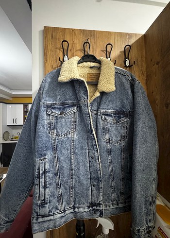 PULL BEAR İÇİ YÜNLÜ ERKEK KOT MONT - Görsel 3