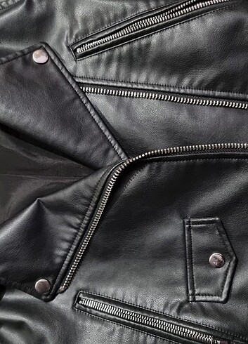 Zara deri ceket  - Görsel 8