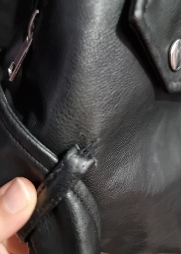 Zara deri ceket  - Görsel 2