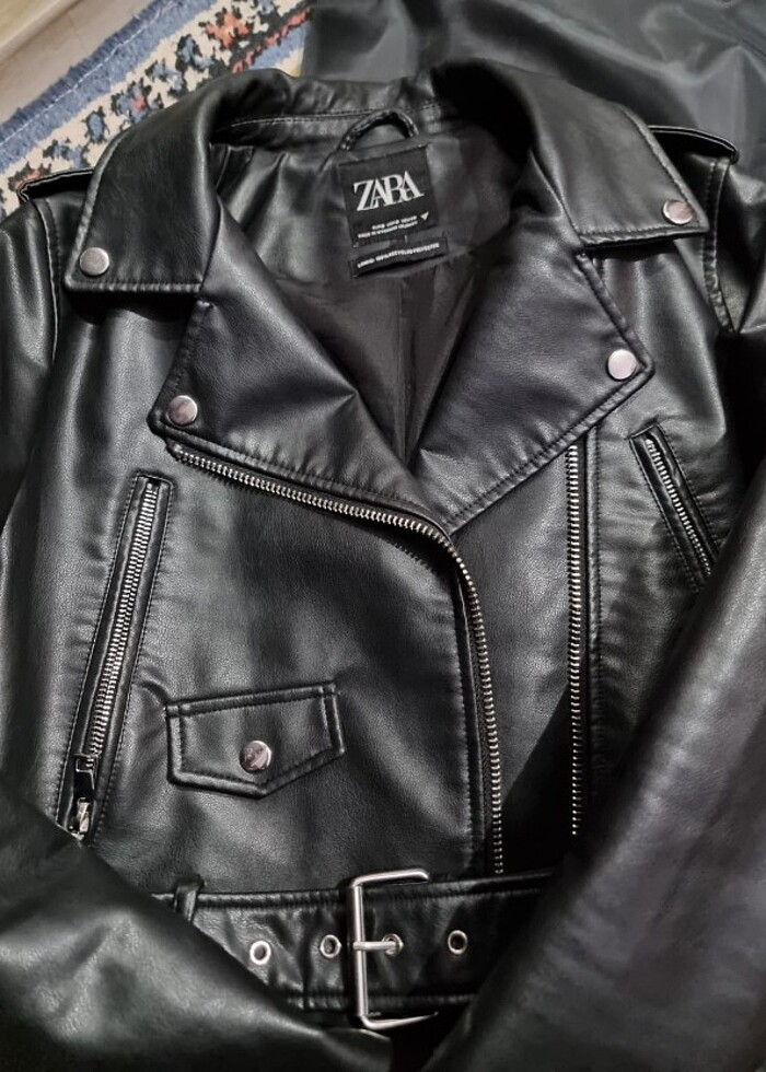 Zara deri ceket  - Görsel 1