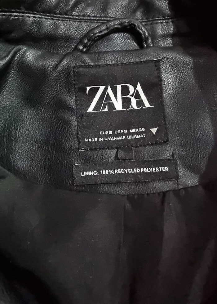 Zara deri ceket  - Görsel 4