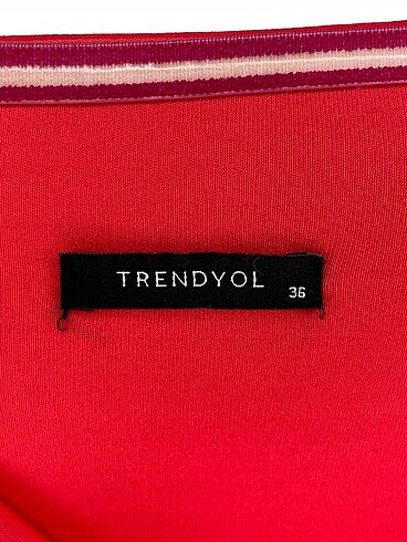 36 Beden kırmızı Renk Trendyol & Milla Uzun Elbise %70 İndirimli.