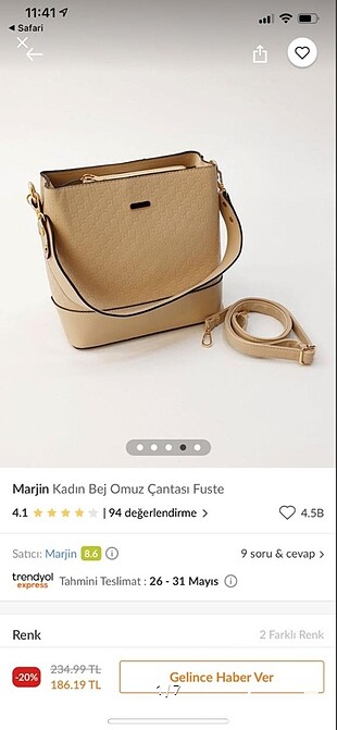 Marjin çanta