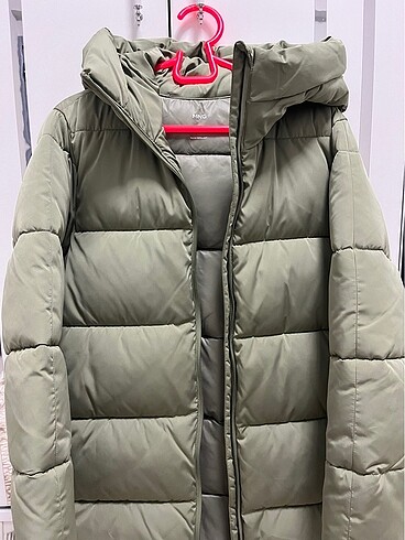 Mango yeşil şişme mont