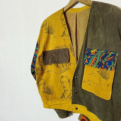 xl Beden çeşitli Renk Vintage