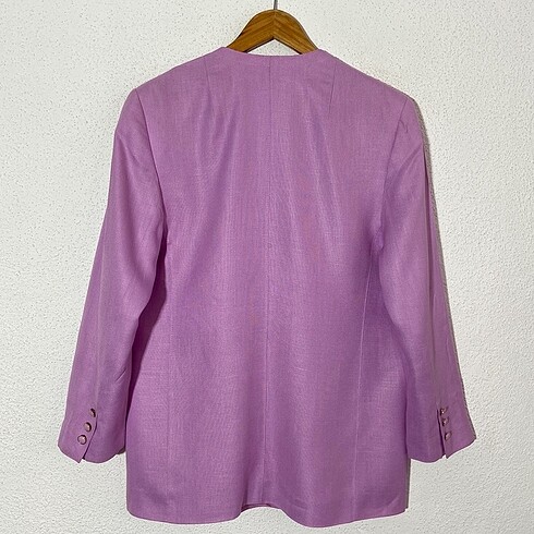 40 Beden mor Renk Vintage Lila Blazer Ceket