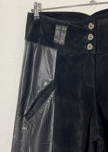 Vintage Süet Deri Pantolon - Görsel 5
