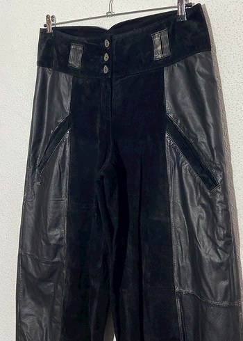 Vintage Süet Deri Pantolon - Görsel 3