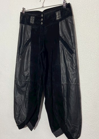 Vintage Süet Deri Pantolon - Görsel 2