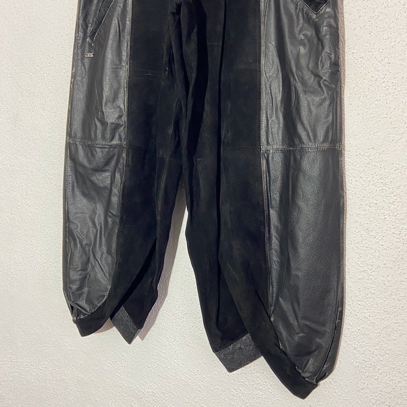 Vintage Süet Deri Pantolon - Görsel 4