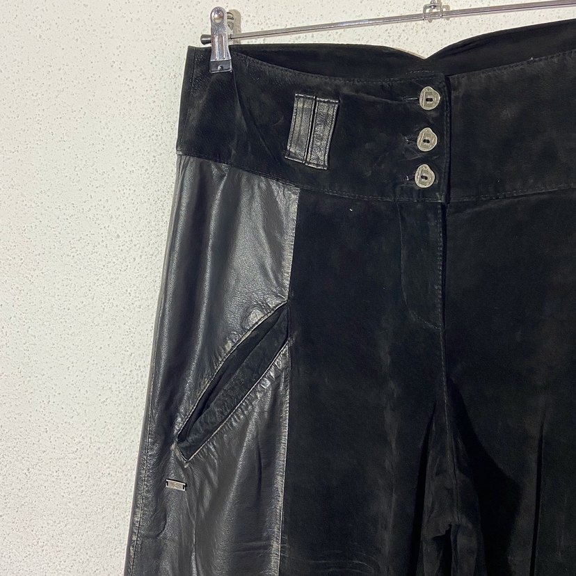 Vintage Süet Deri Pantolon - Görsel 5