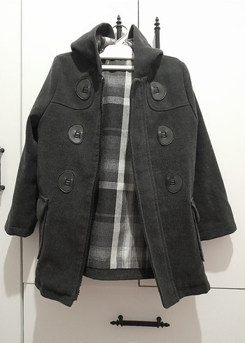 Erkek Çocuk kaşe kaban mont - Görsel 2