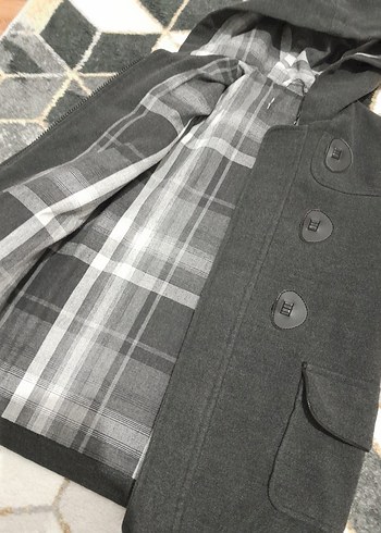 Erkek Çocuk kaşe kaban mont - Görsel 5