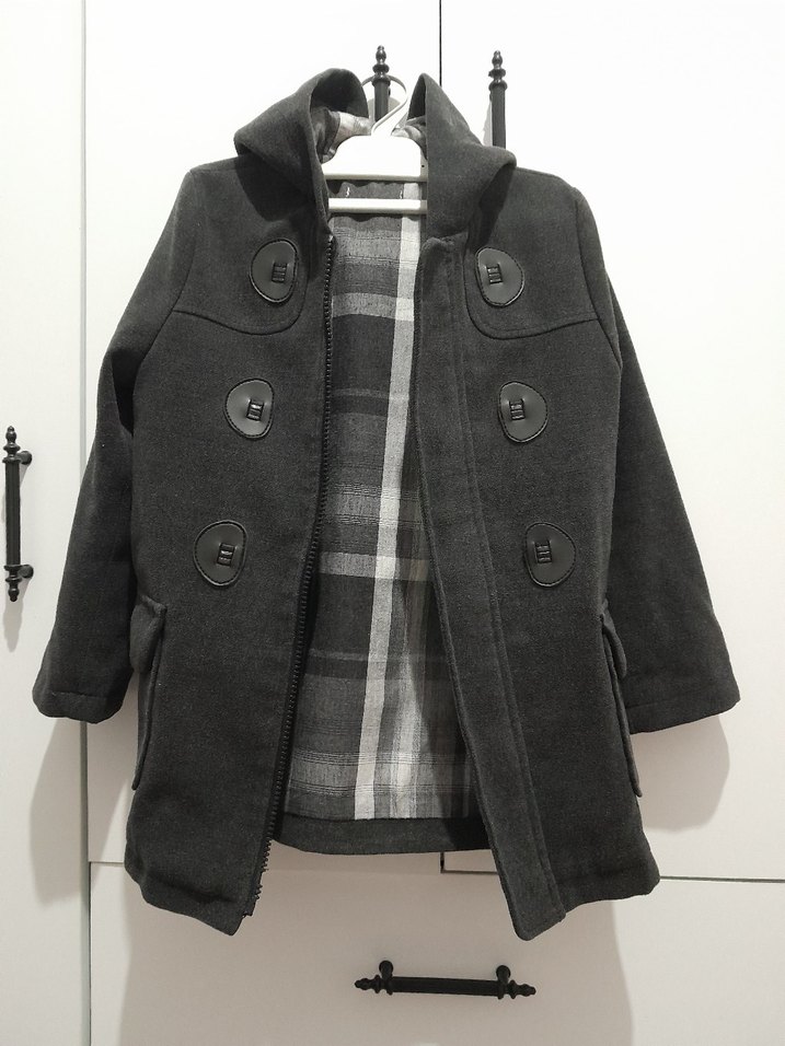 Erkek Çocuk kaşe kaban mont - Görsel 2