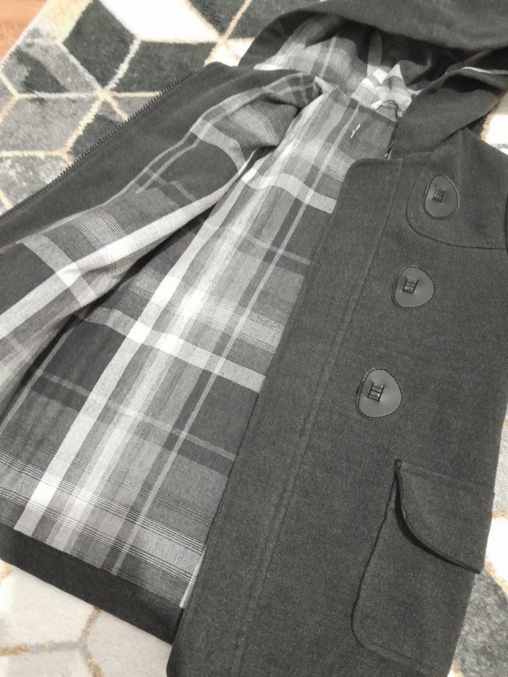 Erkek Çocuk kaşe kaban mont - Görsel 5