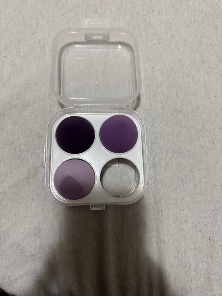 Mor Tonlarda 3'lü Makyaj Süngeri Seti - Görsel 2