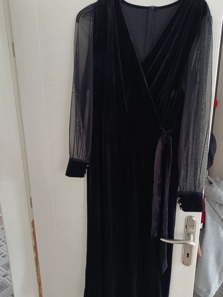 kadife elbise - Görsel 3