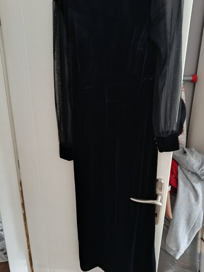 kadife elbise - Görsel 4