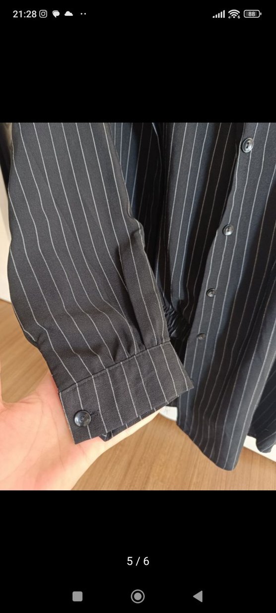 Çizgili Siyah pantolon takim - Görsel 5