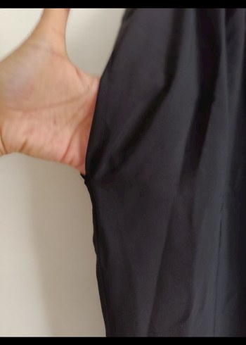 Siyah paraşüt pantolon - Görsel 3